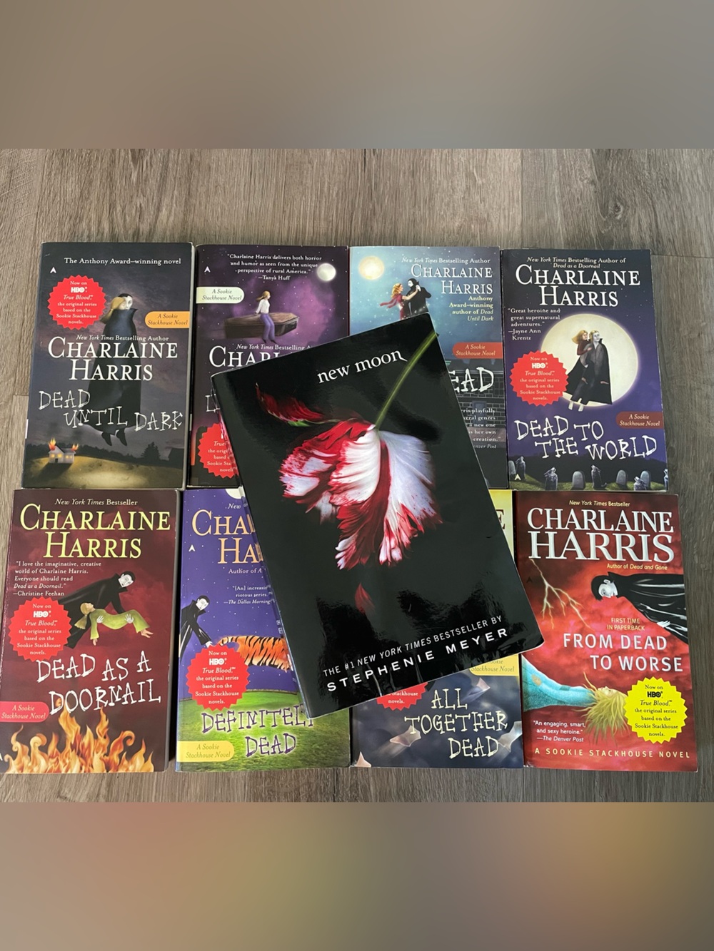 Sookie Stackhouse Series … bonus: New Moon! 🧛